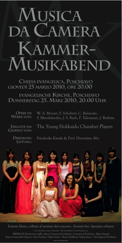 The Young Hokkaido Chamber Players a Poschiavo